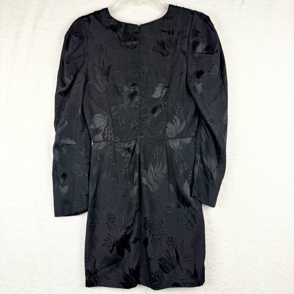 Misa Los Angeles Revolve Charlize Long Sleeve Jacquard Mini Dress Black Size 2 - Picture 12 of 16